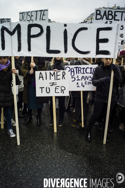 Marche contre les violences faites aux femmes.