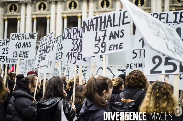 Marche contre les violences faites aux femmes.