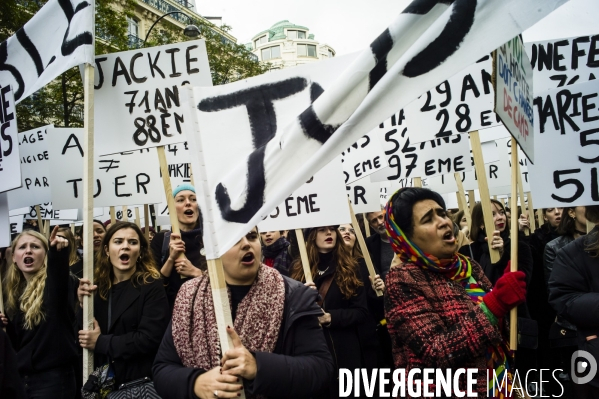 Marche contre les violences faites aux femmes.