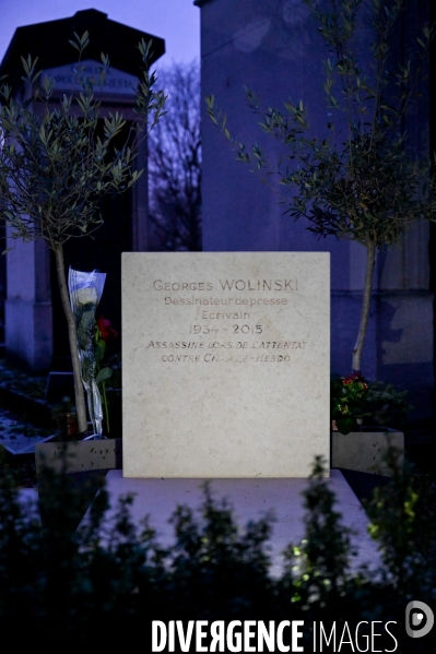 Tombe dégradée de Georges Wolinski