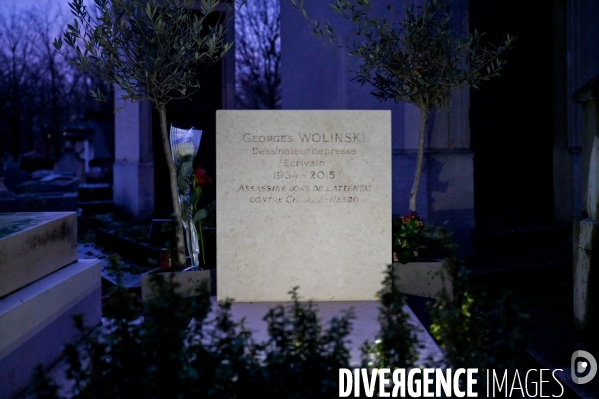 Tombe dégradée de Georges Wolinski