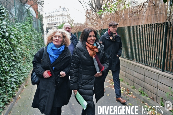 Déplacement d Anne Hidalgo sur le thème du climat