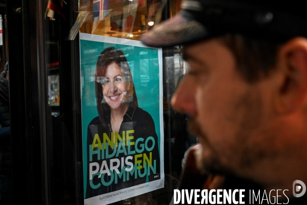 Anne Hidalgo à la Porte de La Chapelle. Elections municipales.