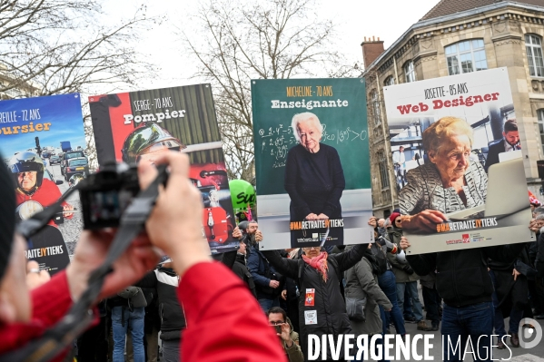 Manifestation contre la réforme des retraites