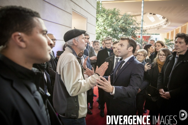 Emmanuel Macron et Francois Bayrou à Pau