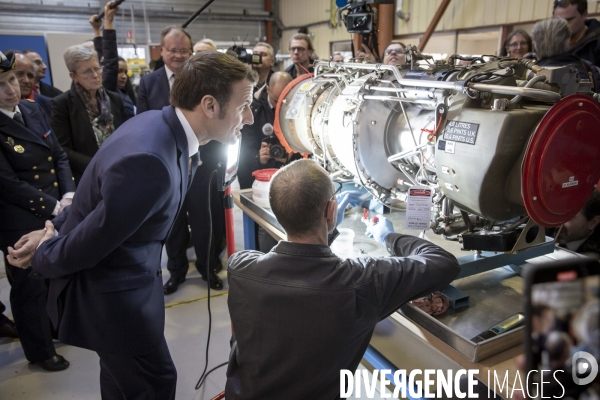 Emmanuel Macron et Francois Bayrou à Pau