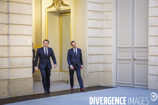 Emmanuel Macron presente ses voeux à la presse