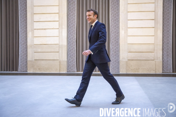 Emmanuel Macron presente ses voeux à la presse