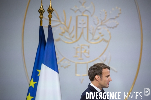 Emmanuel Macron presente ses voeux à la presse