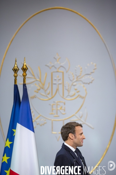 Emmanuel Macron presente ses voeux à la presse