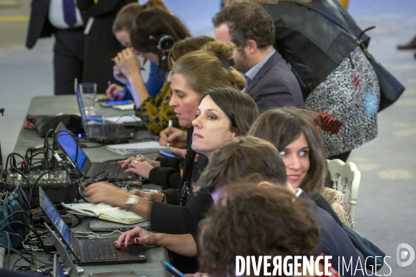 Emmanuel Macron presente ses voeux à la presse