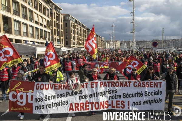 Manifestation intersyndicale contre la réforme des retraites