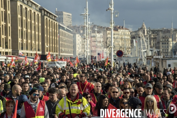 Manifestation intersyndicale contre la réforme des retraites