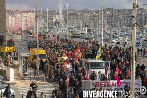 Manifestation intersyndicale contre la réforme des retraites