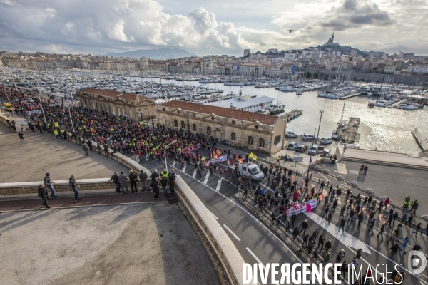 Manifestation intersyndicale contre la réforme des retraites