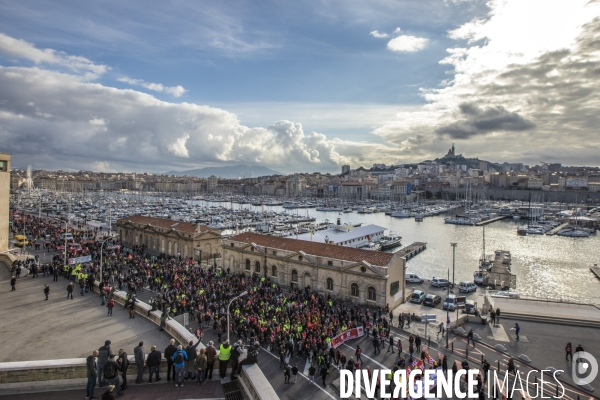 Manifestation intersyndicale contre la réforme des retraites