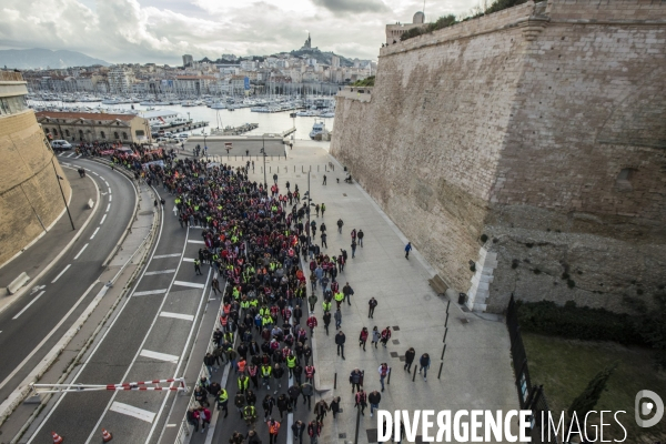 Manifestation intersyndicale contre la réforme des retraites