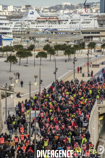 Manifestation intersyndicale contre la réforme des retraites