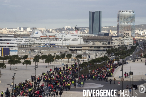 Manifestation intersyndicale contre la réforme des retraites