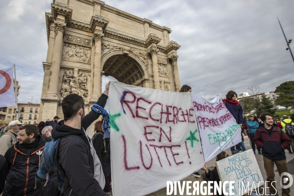 Manifestation intersyndicale contre la réforme des retraites