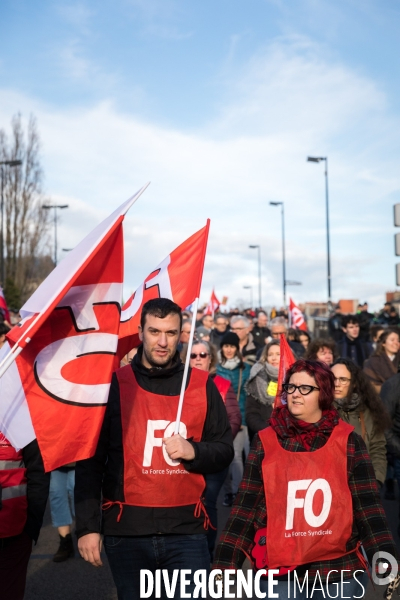 Manifestation contre la réforme des retraites à Nantes