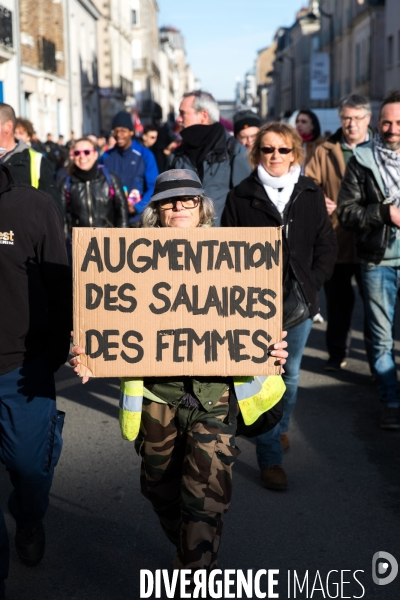 Manifestation contre la réforme des retraites à Nantes