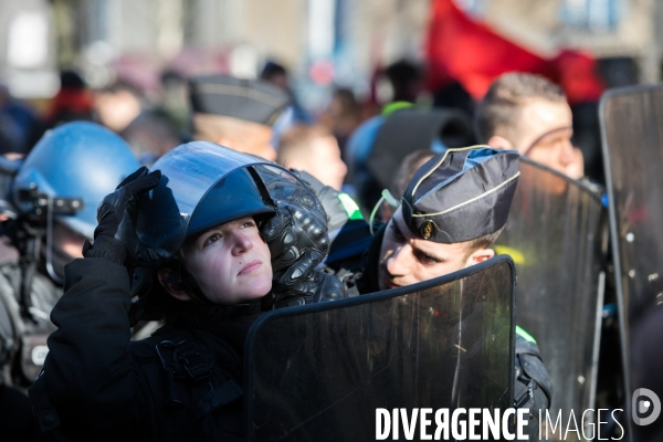 Manifestation contre la réforme des retraites à Nantes