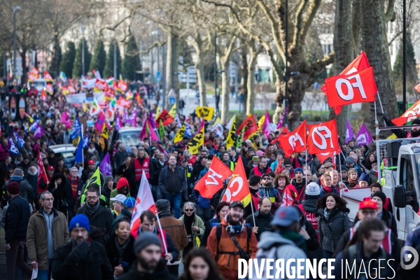 Manifestation contre la réforme des retraites à Nantes