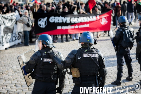 Manifestation contre la réforme des retraites à Nantes