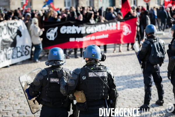 Manifestation contre la réforme des retraites à Nantes