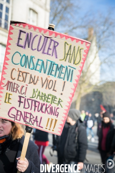 Manifestation contre la réforme des retraites à Nantes