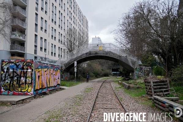 La Petite Ceinture dans le 20ème arrondissement