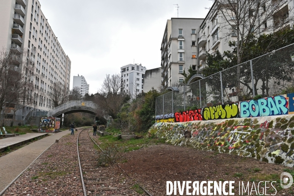 La Petite Ceinture dans le 20ème arrondissement