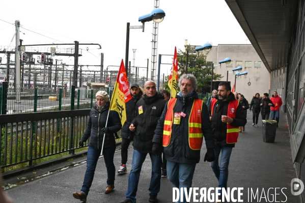 Grèves contre la réforme des retraites gare de Lyon