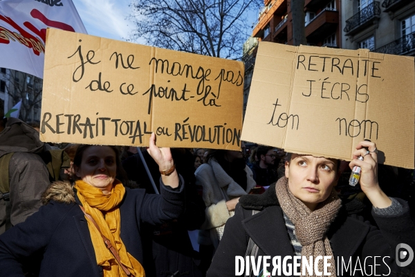 Manifestation contre la reforme des retraites