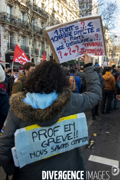 Manifestation contre la réforme des retraites