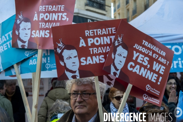 Manifestation contre la réforme des retraites