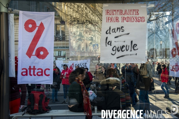 Manifestation contre la réforme des retraites