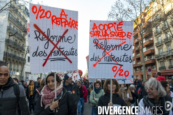 Manifestation contre la réforme des retraites