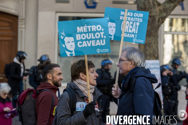 Manifestation contre la réforme des retraites