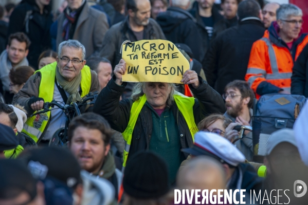 Manifestation contre la réforme des retraites