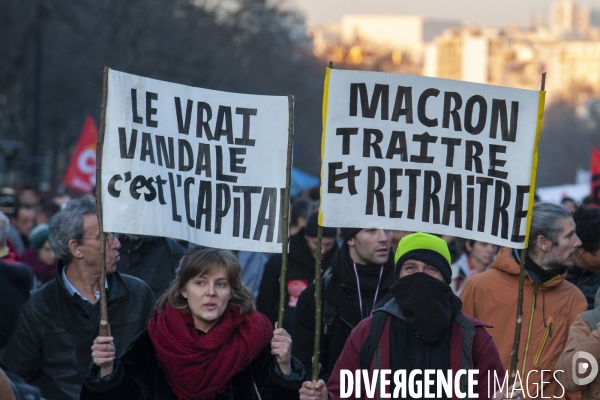 Manifestation contre la réforme des retraites