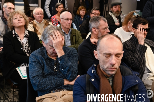 Procès France-Télécom. Conférence de presse des victimes.