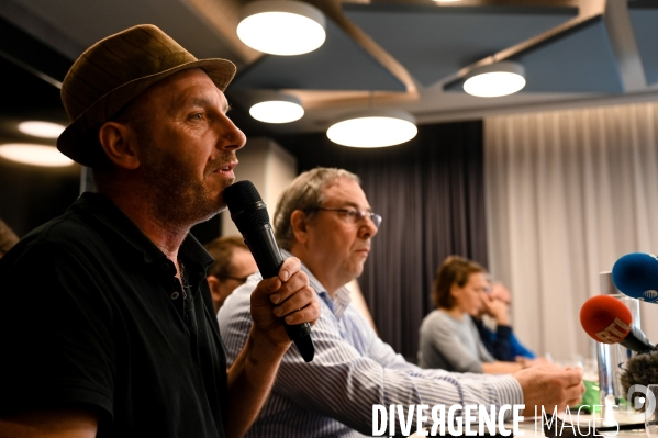 Procès France-Télécom. Conférence de presse des victimes.