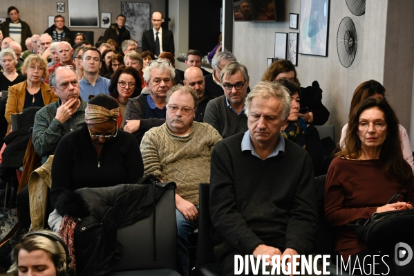 Procès France-Télécom. Conférence de presse des victimes.