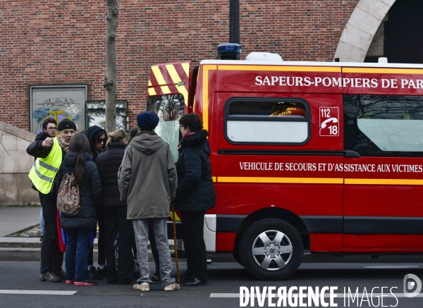 Affrontements GILETS JAUNES  et POLICE le 18 janvier 2020, à Paris. Yellow vests 18 janvier 2020 in Paris.