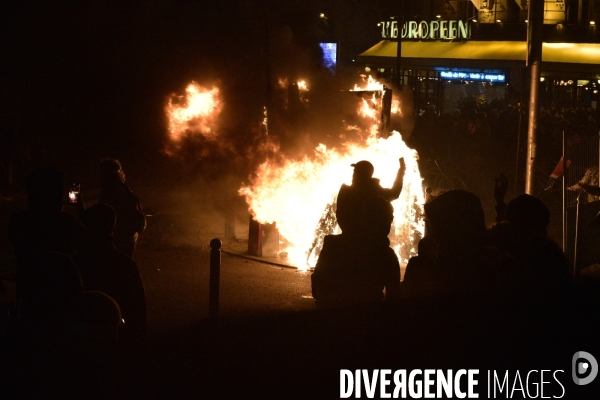 Affrontements GILETS JAUNES  et POLICE le 18 janvier 2020, à Paris. Yellow vests 18 janvier 2020 in Paris.