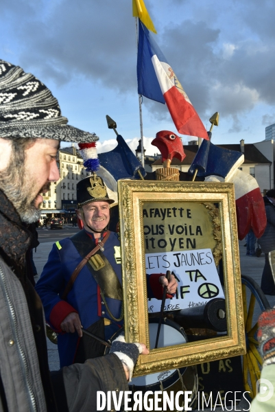 Manifestation GILETS JAUNES du 18 janvier 2020, à Paris. Yellow vests 18 janvier 2020 in Paris.