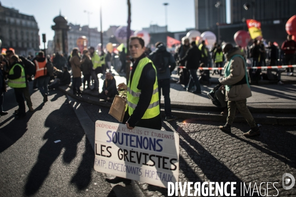 Manifestation contre la réforme des retraites 16012020