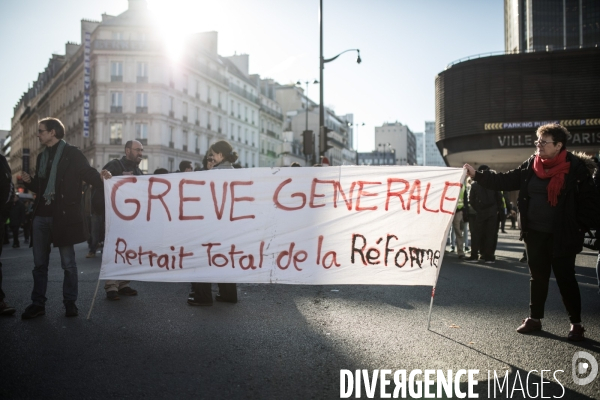 Manifestation contre la réforme des retraites 16012020